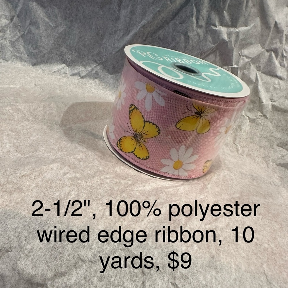 2-1/2" Wired Edge Ribbon